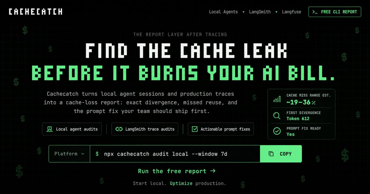 CacheCatch — 官网预览图